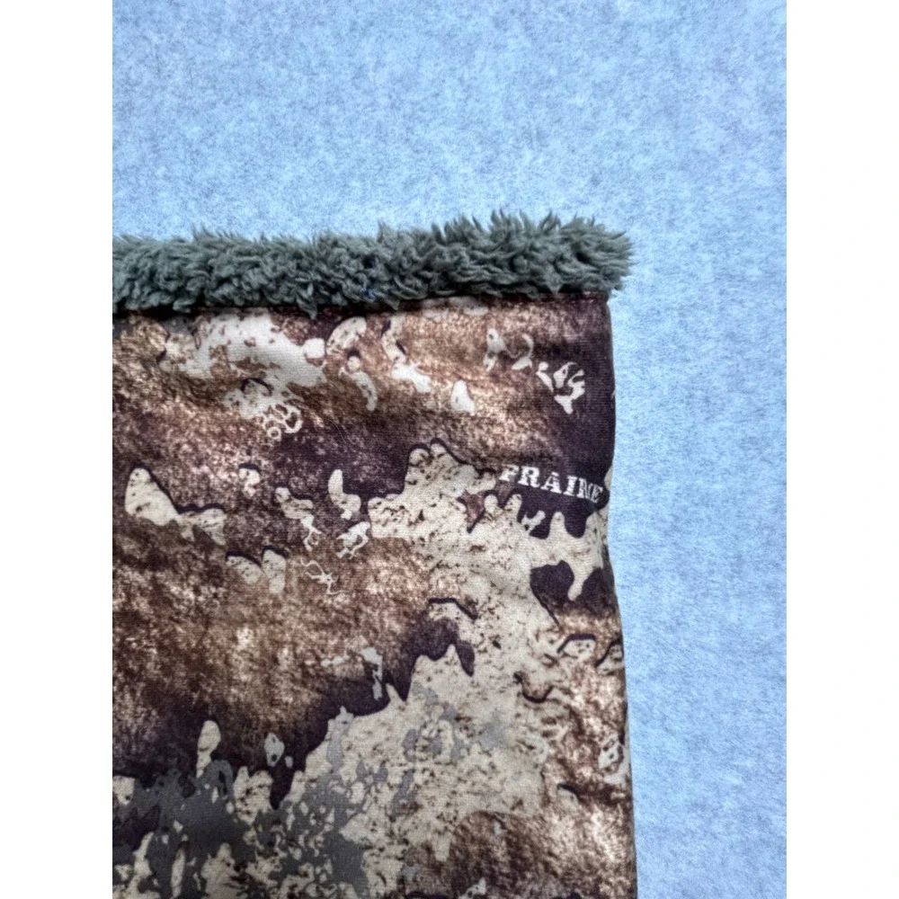 Cabelas Prairie Camo Neck Gaiter Gore-Tex Infinium Fleece Lined